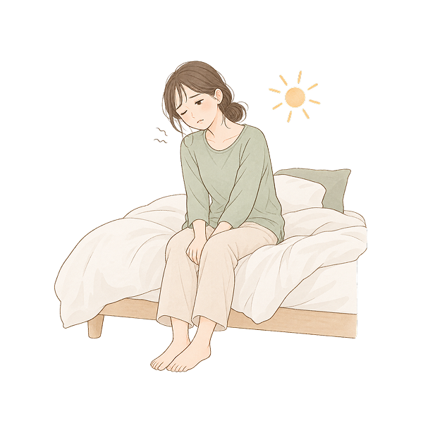 朝起きたときの身体の重さ